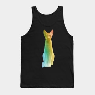 Rainbow Egypt cat Tank Top